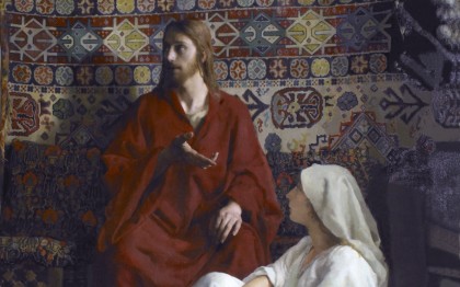 Jesus with Martha and Mary