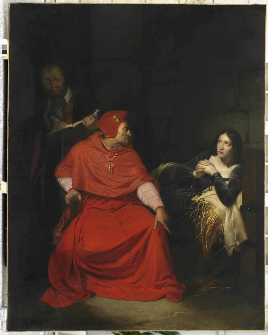 Jeanne d'Arc malade est interrogée dans sa prison par le cardinal de Winchester | Musée des ...